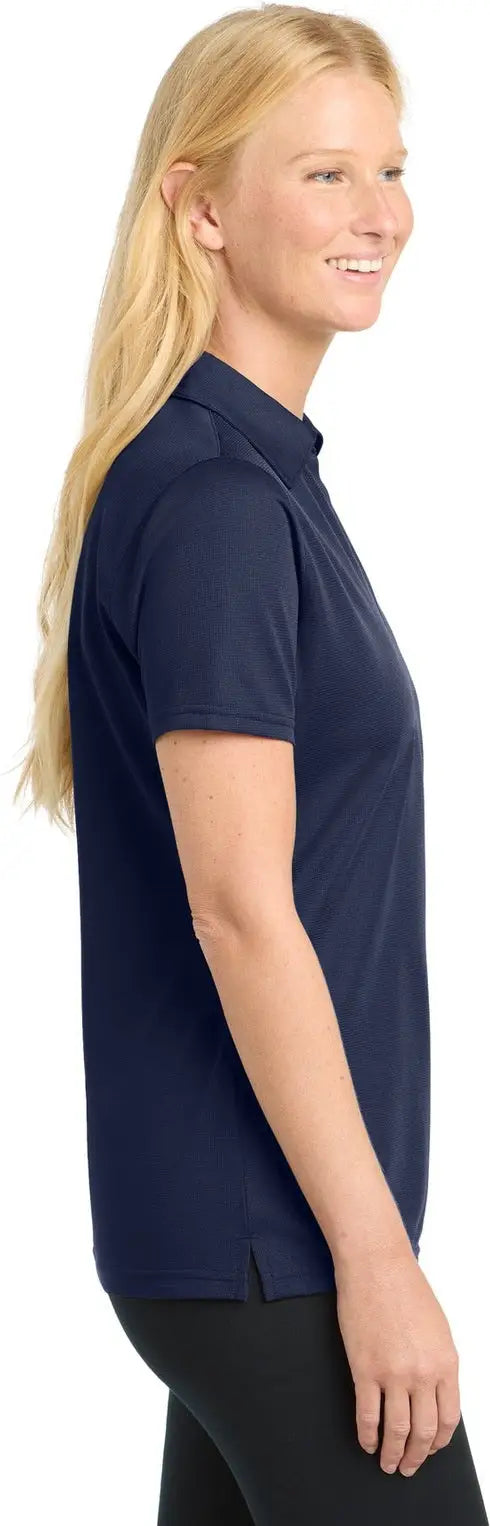 Sport-tek Lst690 Women’s Posicharge Active Textured Polo - True Navy