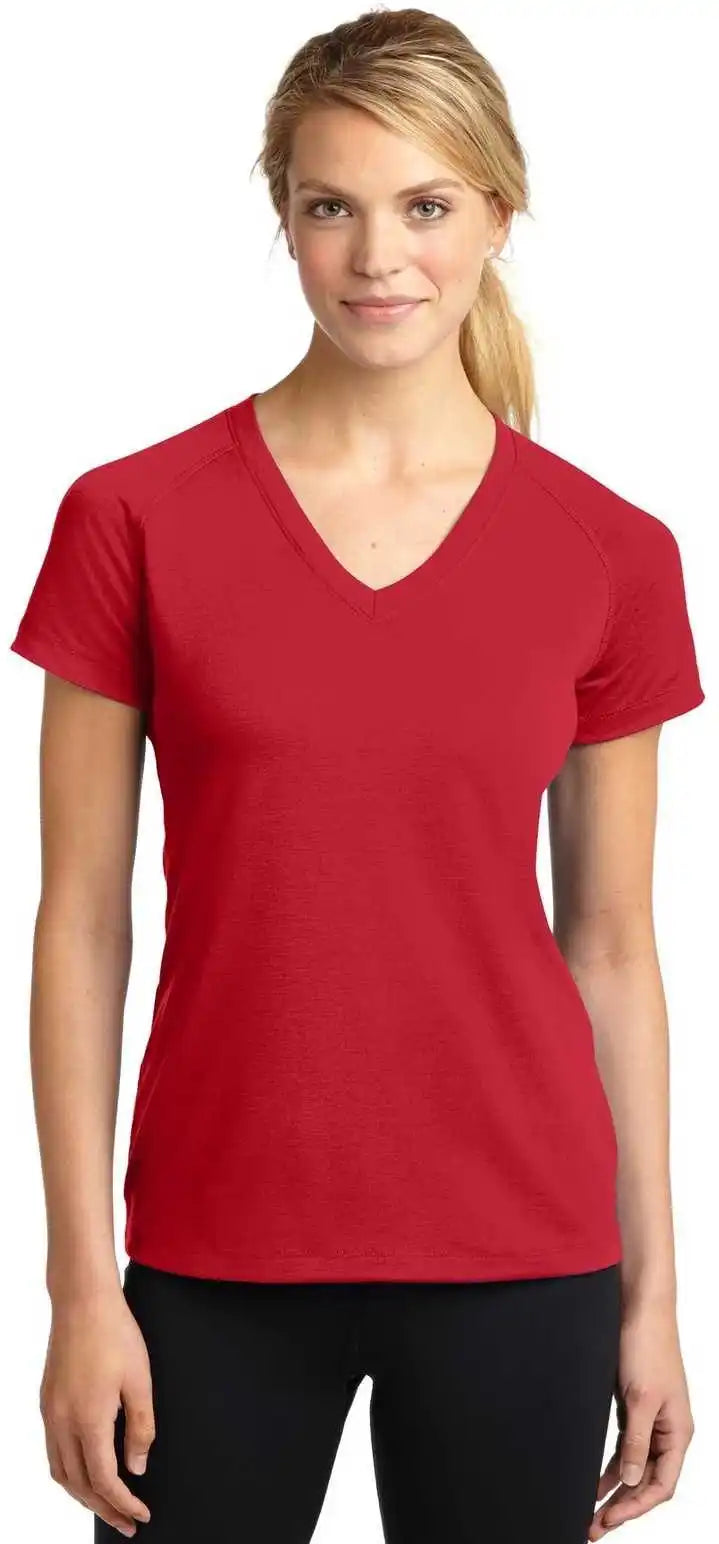 Sport-tek Lst700 Ladies Ultimate Performance V-neck - True Red