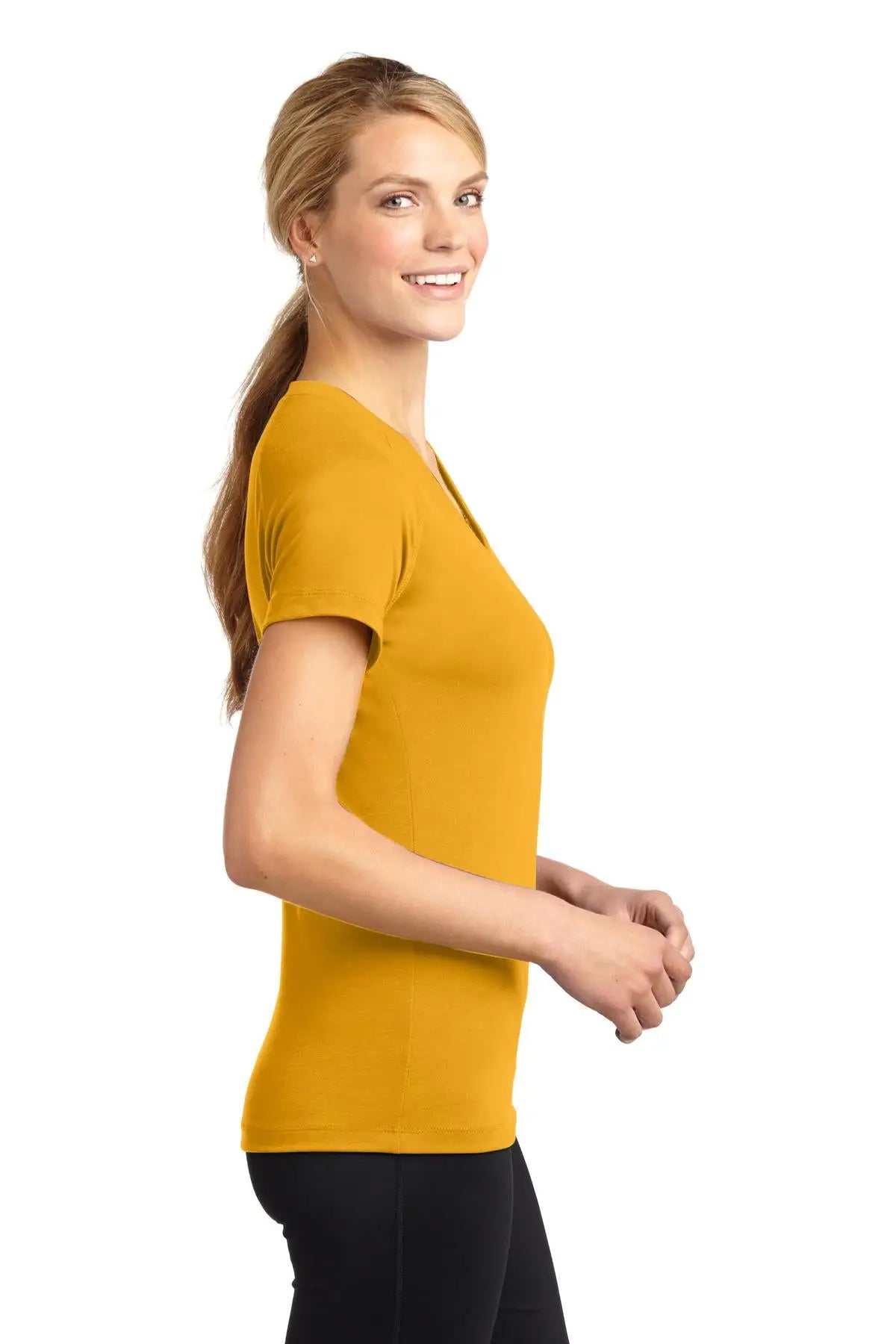 Sport-tek Lst700 Women’s Ultimate Performance V-neck - Gold