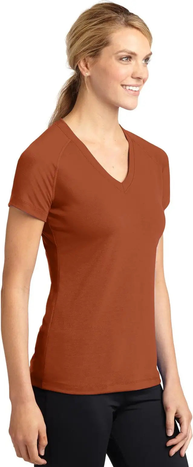 Sport-tek Lst700 Women’s Ultimate Performance V-neck - Texas Orange