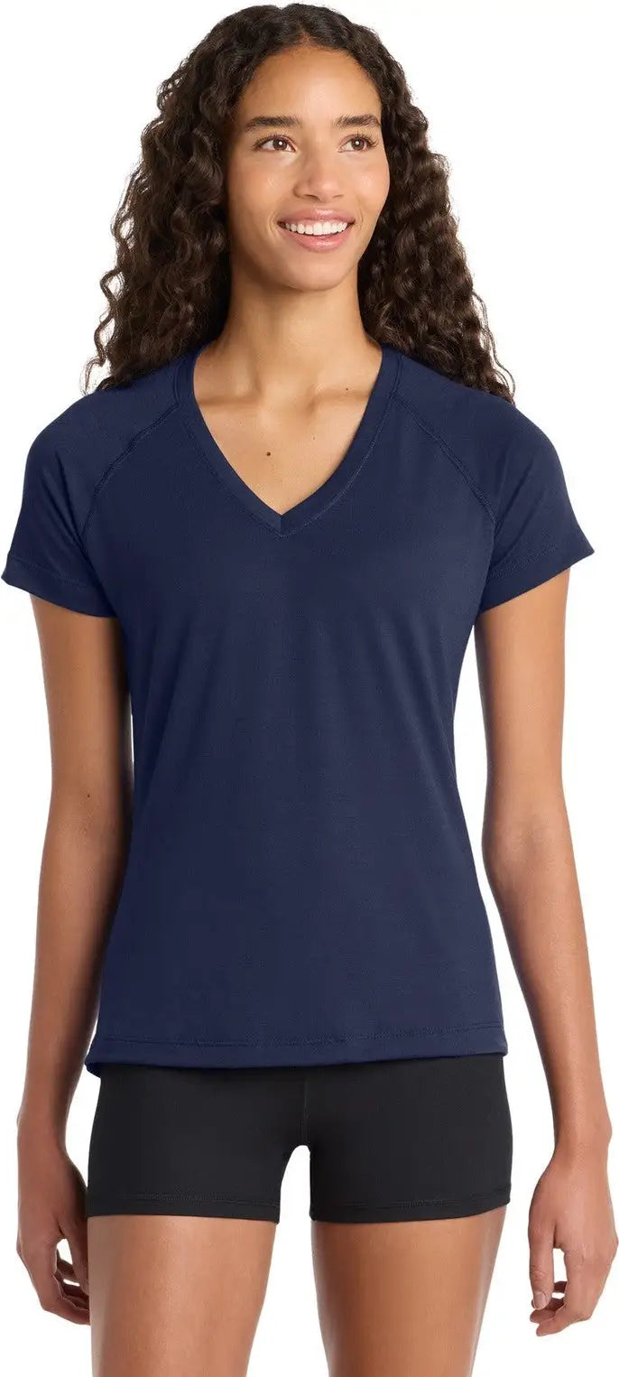 Sport-tek Lst700 Women’s Ultimate Performance V-neck - True Navy