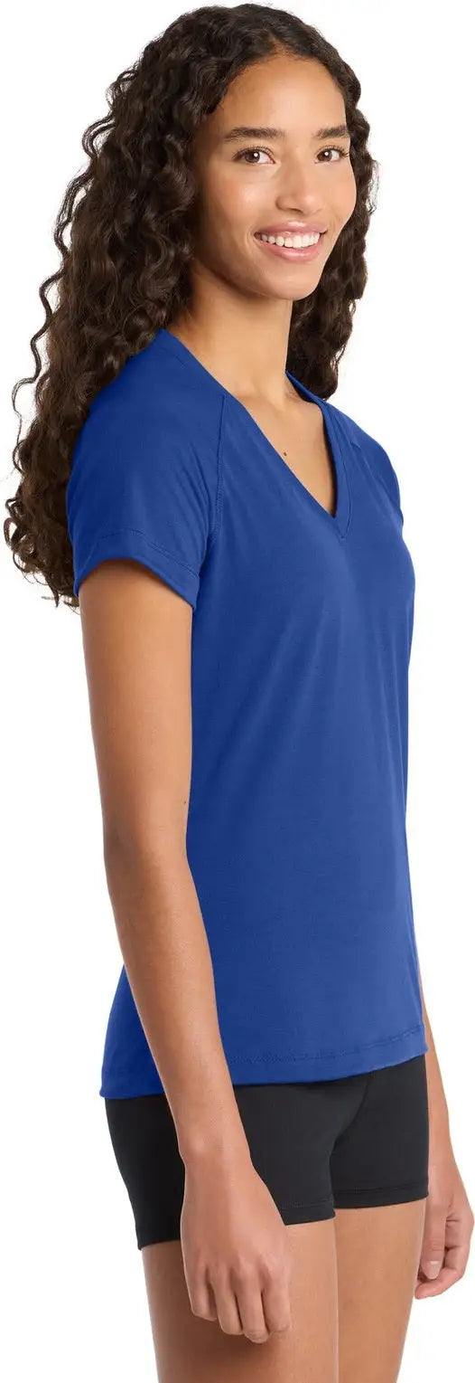 Sport-tek Lst700 Women’s Ultimate Performance V-neck - True Royal