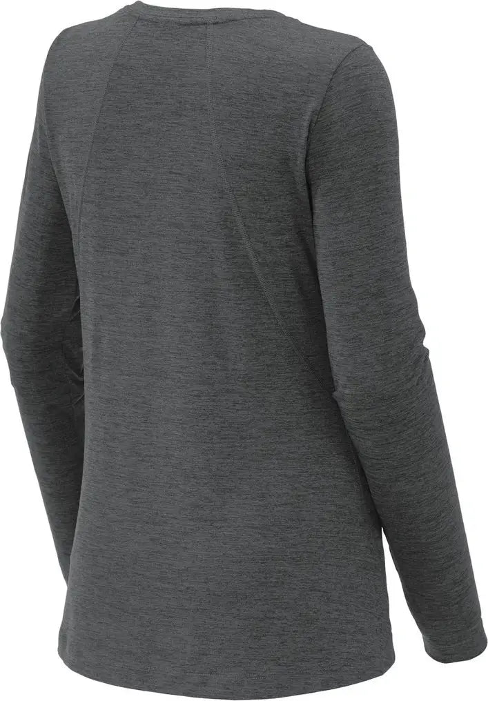 Sport-tek Lst710 Women’s Exchange 1.5 Long Sleeve Crew - Graphite Heather