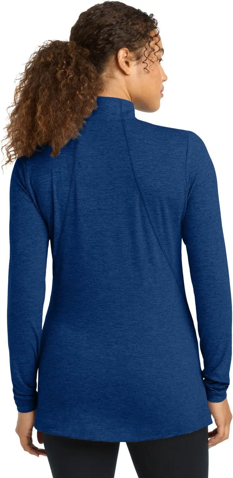 Sport-tek Lst711 Women’s Exchange 1.5 Long Sleeve 1/2-zip - True Royal Heather