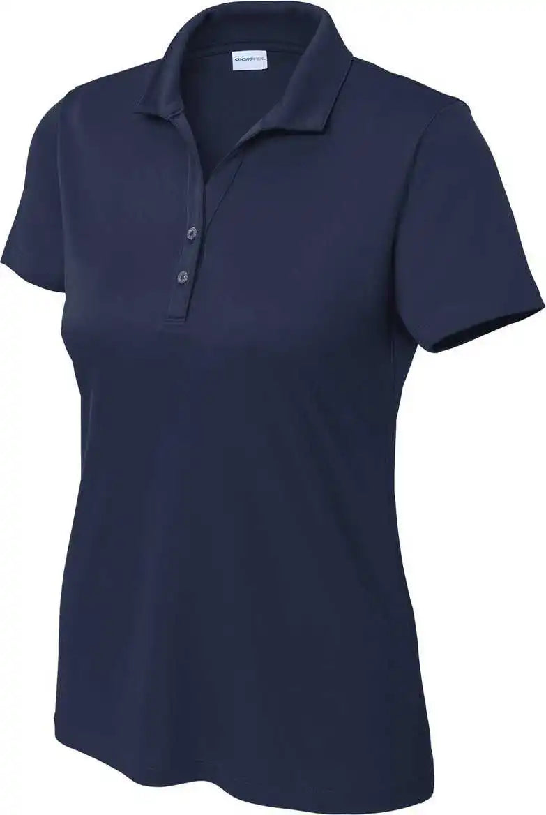 Sport-tek Lst725 Ladies Posicharge Re-compete Polo - True Navy