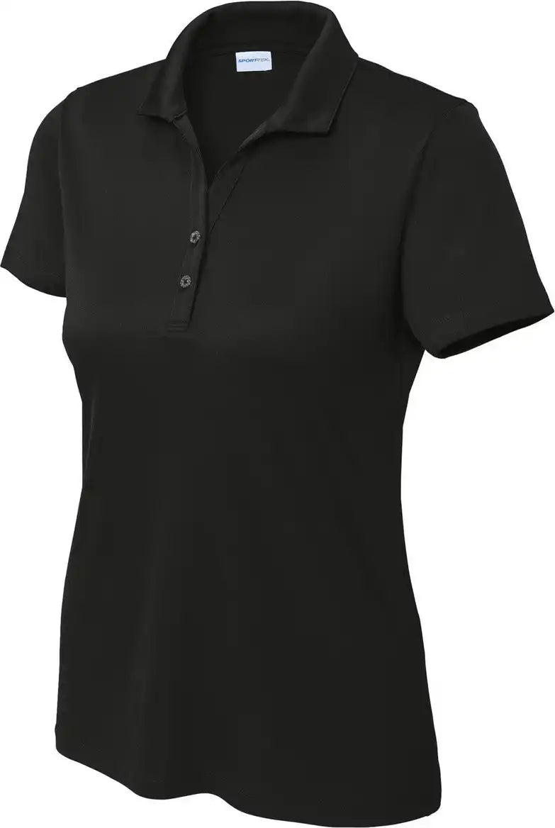 Sport-tek Lst725 Women’s Posicharge Re-compete Polo - Black