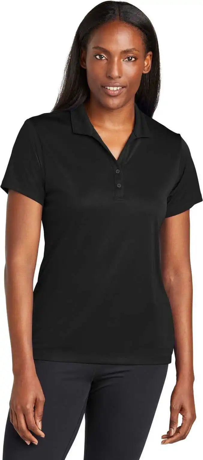 Sport-tek Lst725 Women’s Posicharge Re-compete Polo - Black