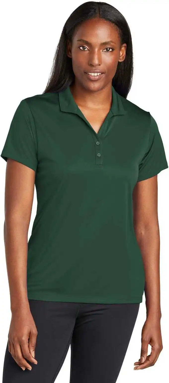 Sport-tek Lst725 Women’s Posicharge Re-compete Polo - Forest Green