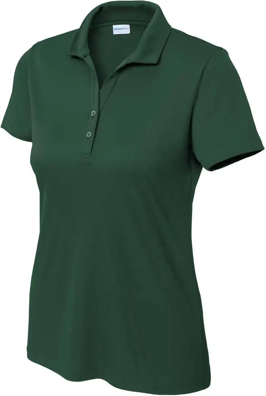 Sport-tek Lst725 Women’s Posicharge Re-compete Polo - Forest Green