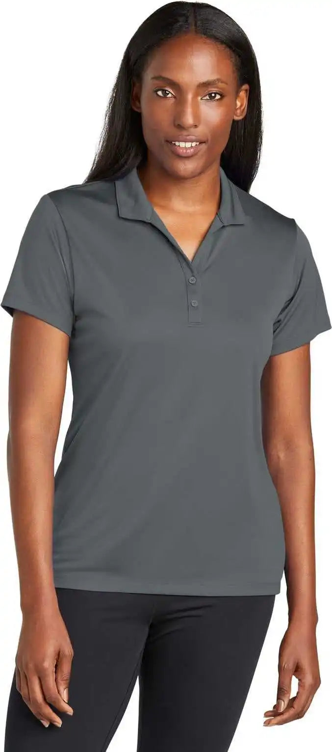 Sport-tek Lst725 Women’s Posicharge Re-compete Polo - Iron Grey
