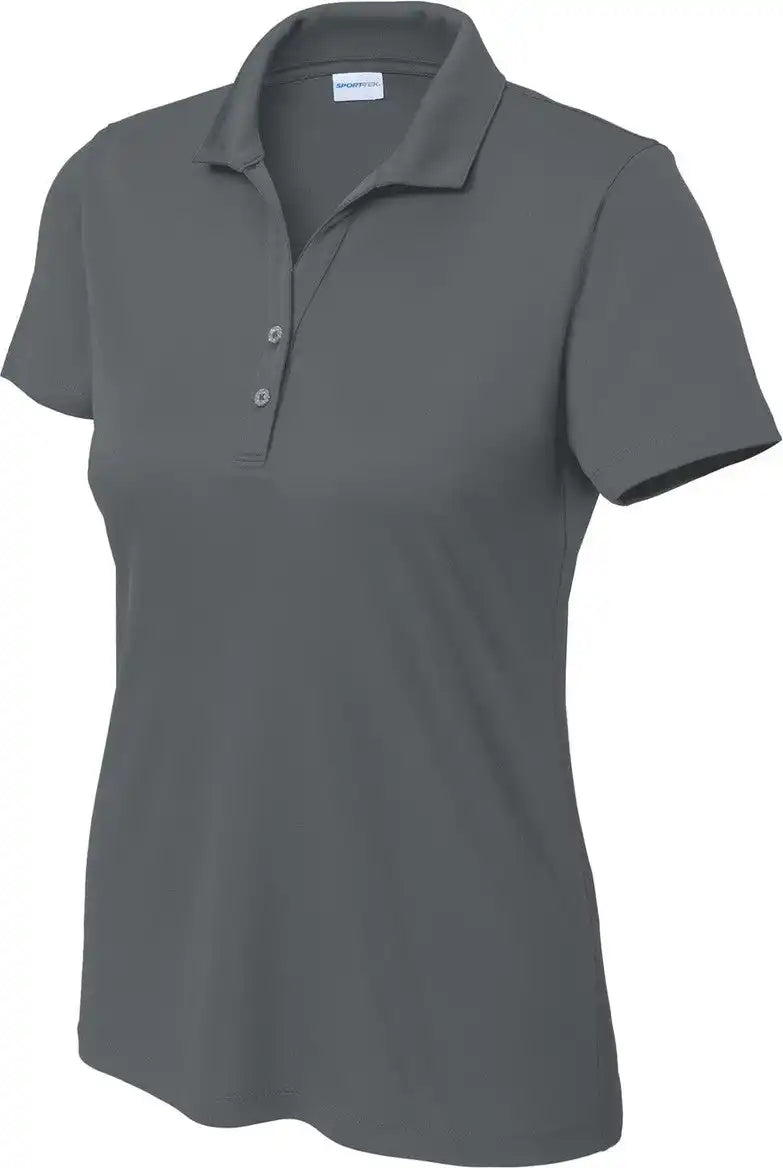 Sport-tek Lst725 Women’s Posicharge Re-compete Polo - Iron Grey