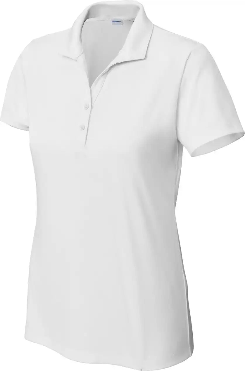 Sport Tek Lst725 Women’s Posicharge Re Compete Polo White