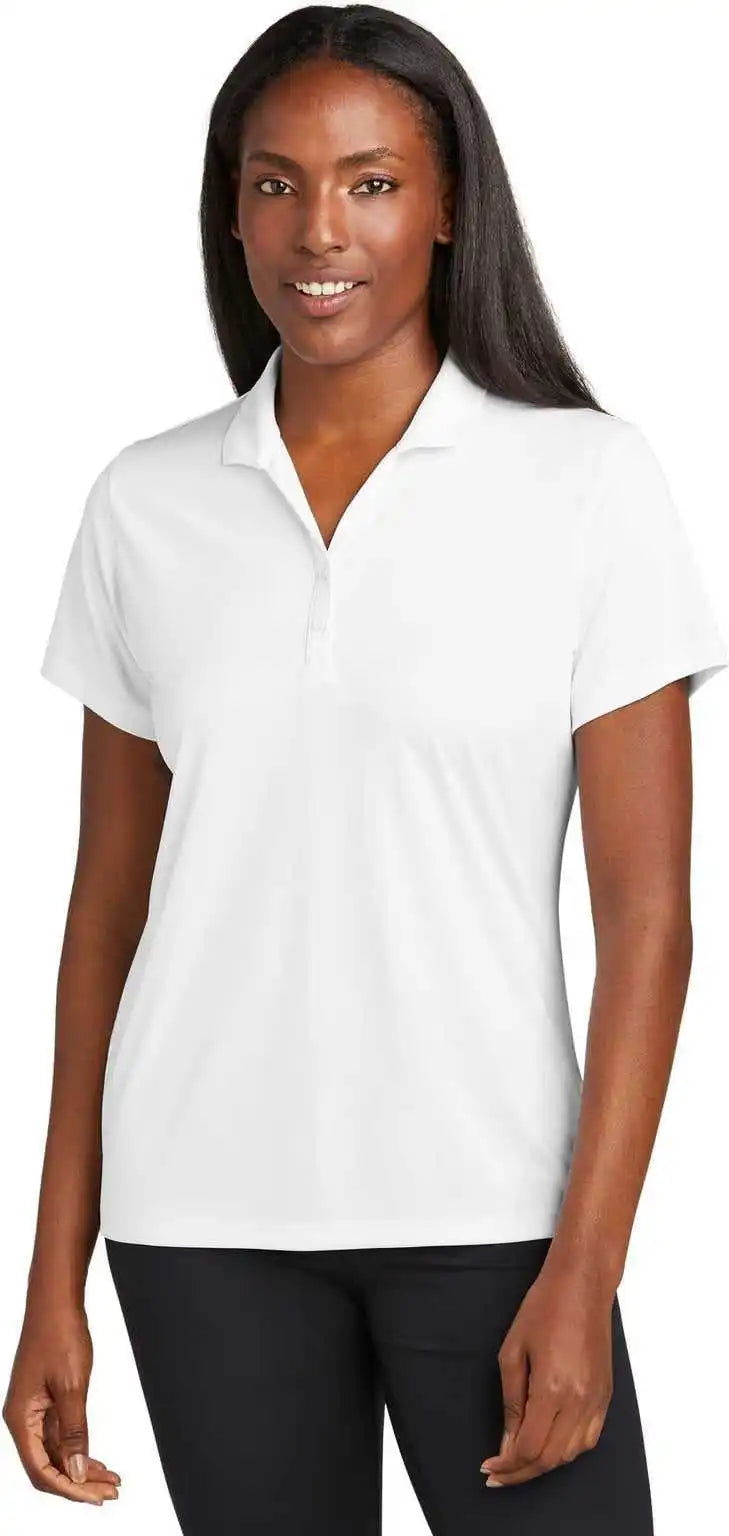 Sport Tek Lst725 Women’s Posicharge Re Compete Polo White