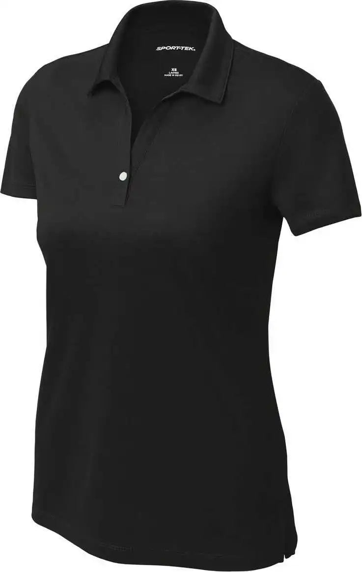 Sport-tek Lst740 Ladies Uv Micropique Polo - Black