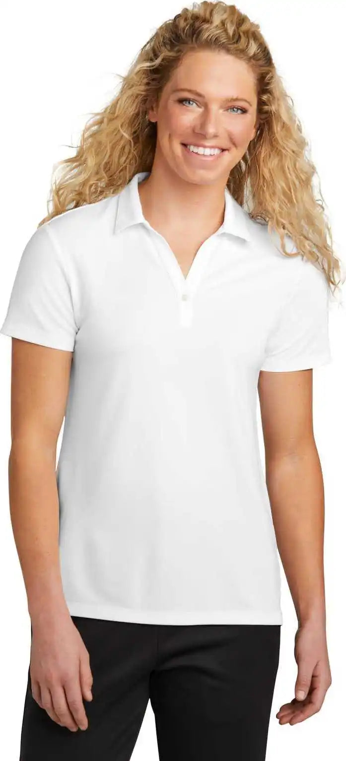 Sport-tek Lst740 Ladies Uv Micropique Polo - White