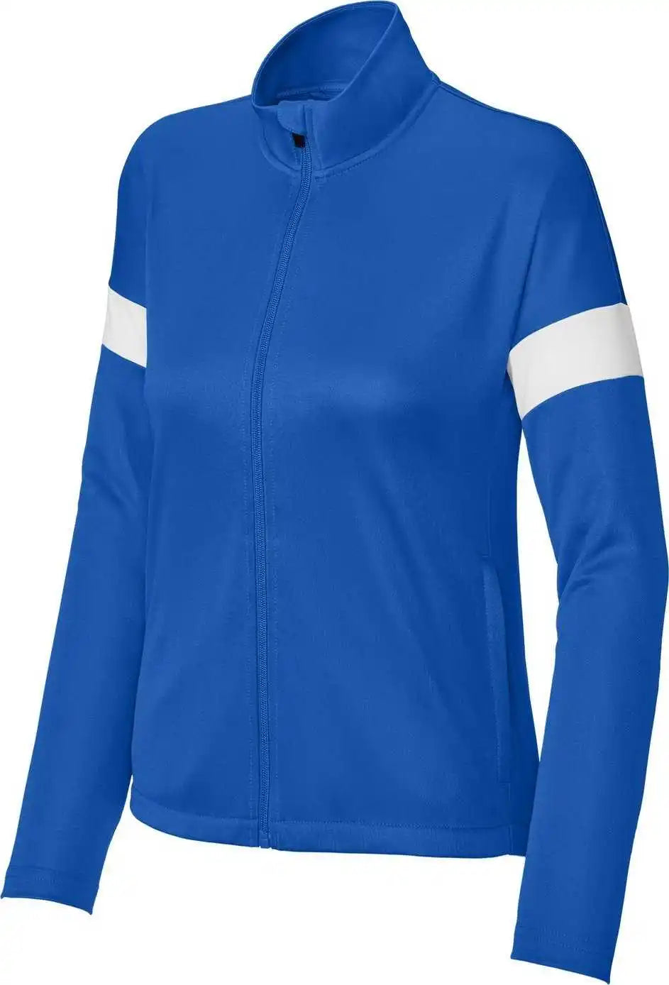 Sport-tek Lst800 Ladies Travel Full-zip Jacket - True Royal/ White