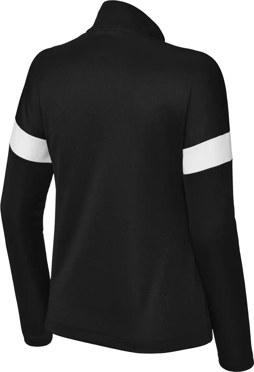 Sport-tek Lst800 Women’s Travel Full-zip Jacket - Black White