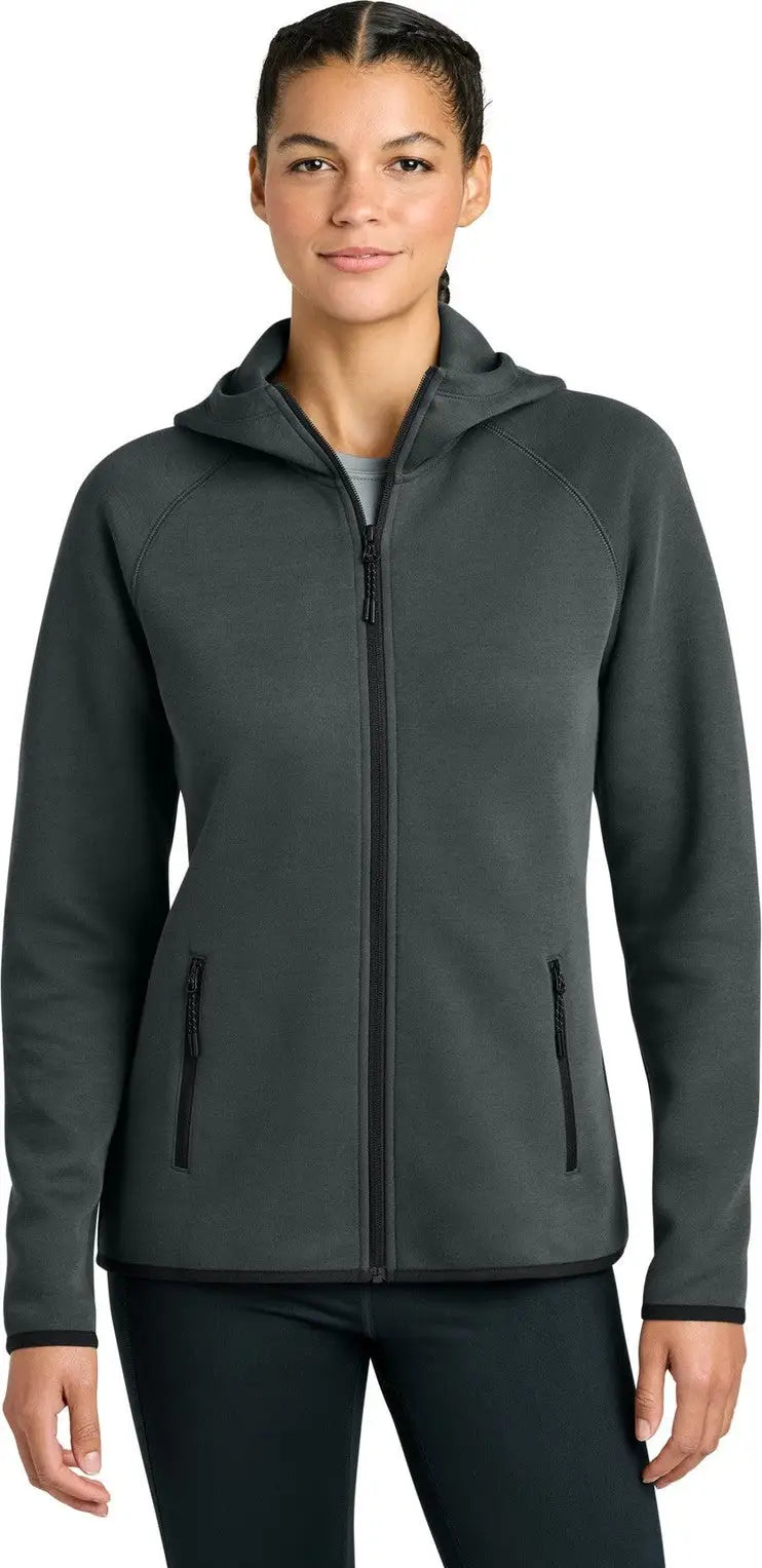 Sport-tek Lst840 Women’s Phenom Full-zip Hoodie - Iron Gray - Ladies l