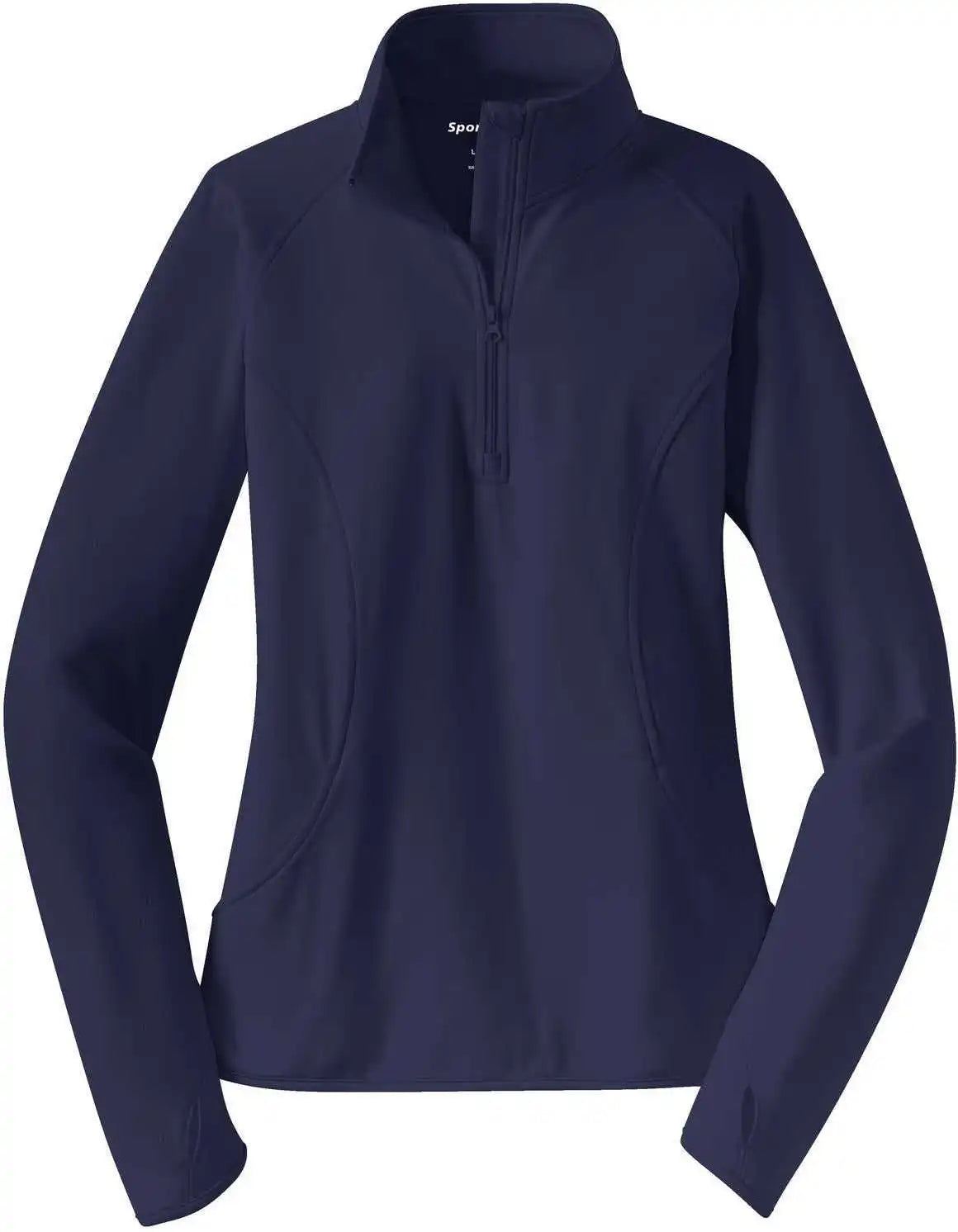 Sport-tek Lst850 Women’s Sport-wick Stretch 1/4-zip Pullover - True Navy