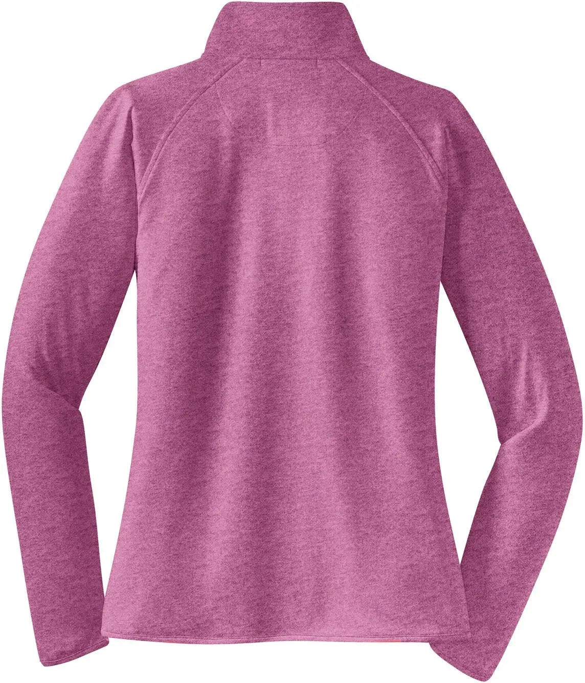 Sport-tek Lst850 Women’s Sport-wick Stretch 1/4-zip Pullover - Pink Rush Heather - Ladies Xs