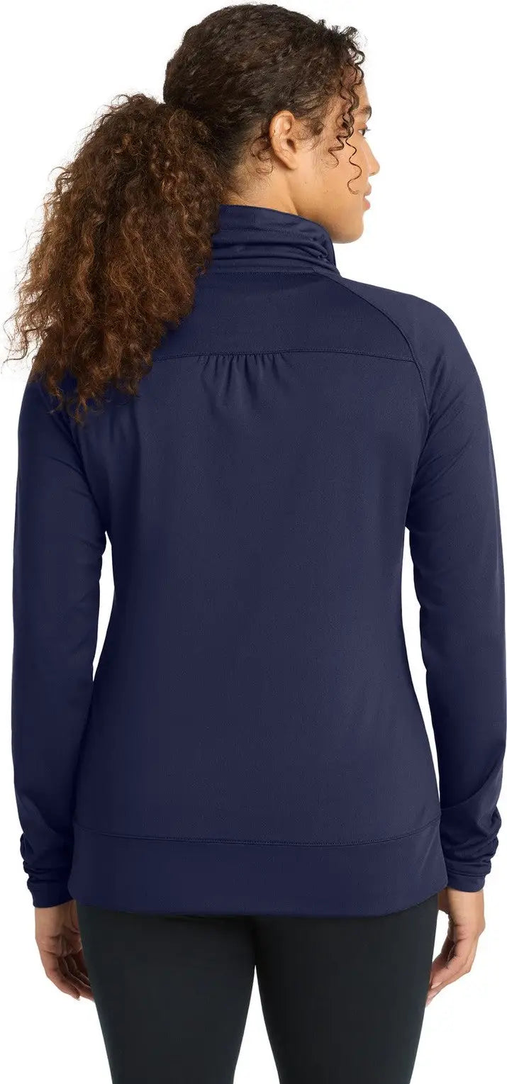 Sport-tek Lst852 Women’s Sport-wick Stretch Full-zip Jacket - True Navy