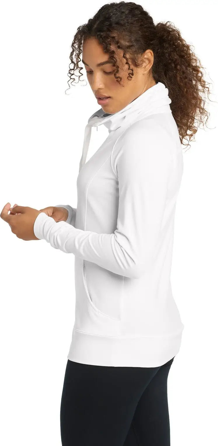 Sport-tek Lst852 Women’s Sport-wick Stretch Full-zip Jacket - White