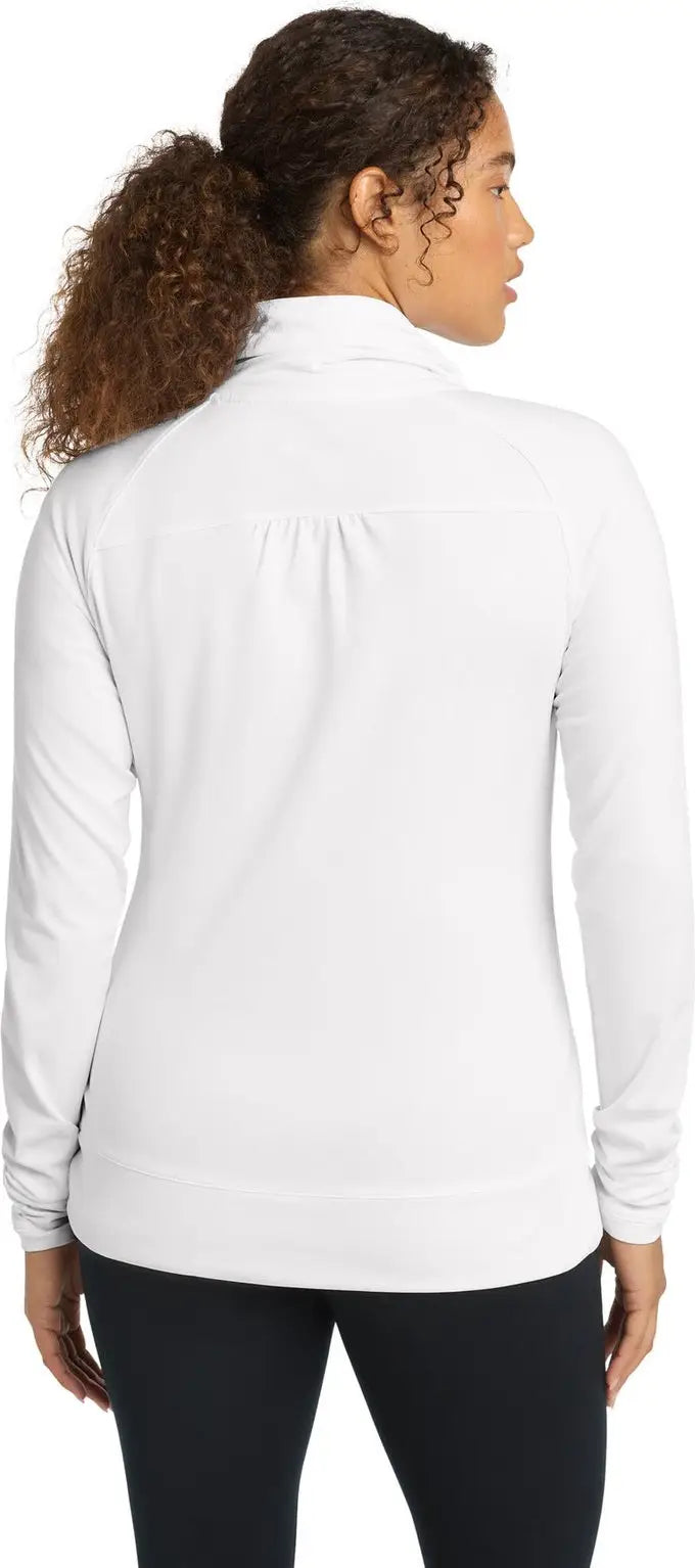 Sport-tek Lst852 Women’s Sport-wick Stretch Full-zip Jacket - White