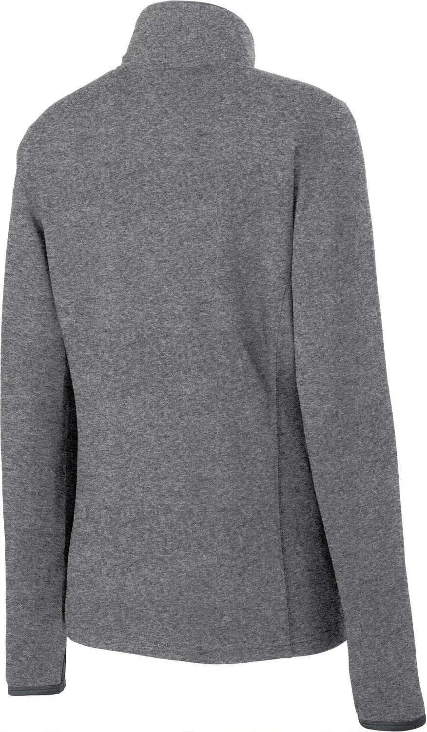 Sport-tek Lst853 Women’s Sport-wick Stretch Contrast Full-zip Jacket - Charcoal Gray Heather