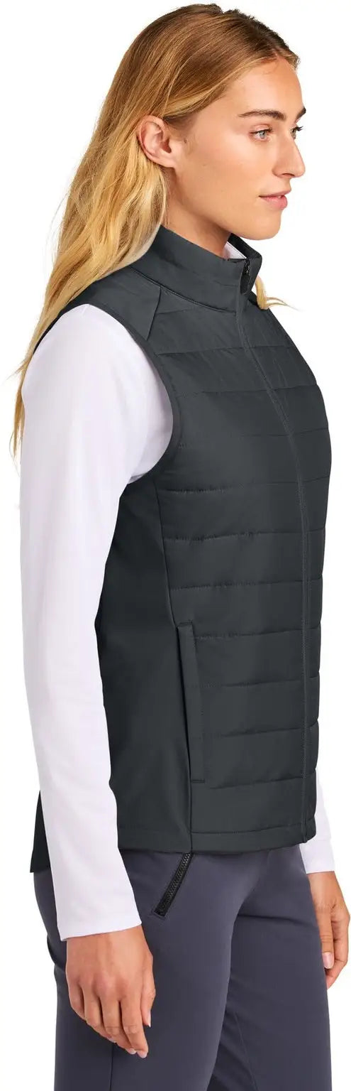 Sport-tek Lst941 Women’s Teknical Hybrid Vest - Iron Gray