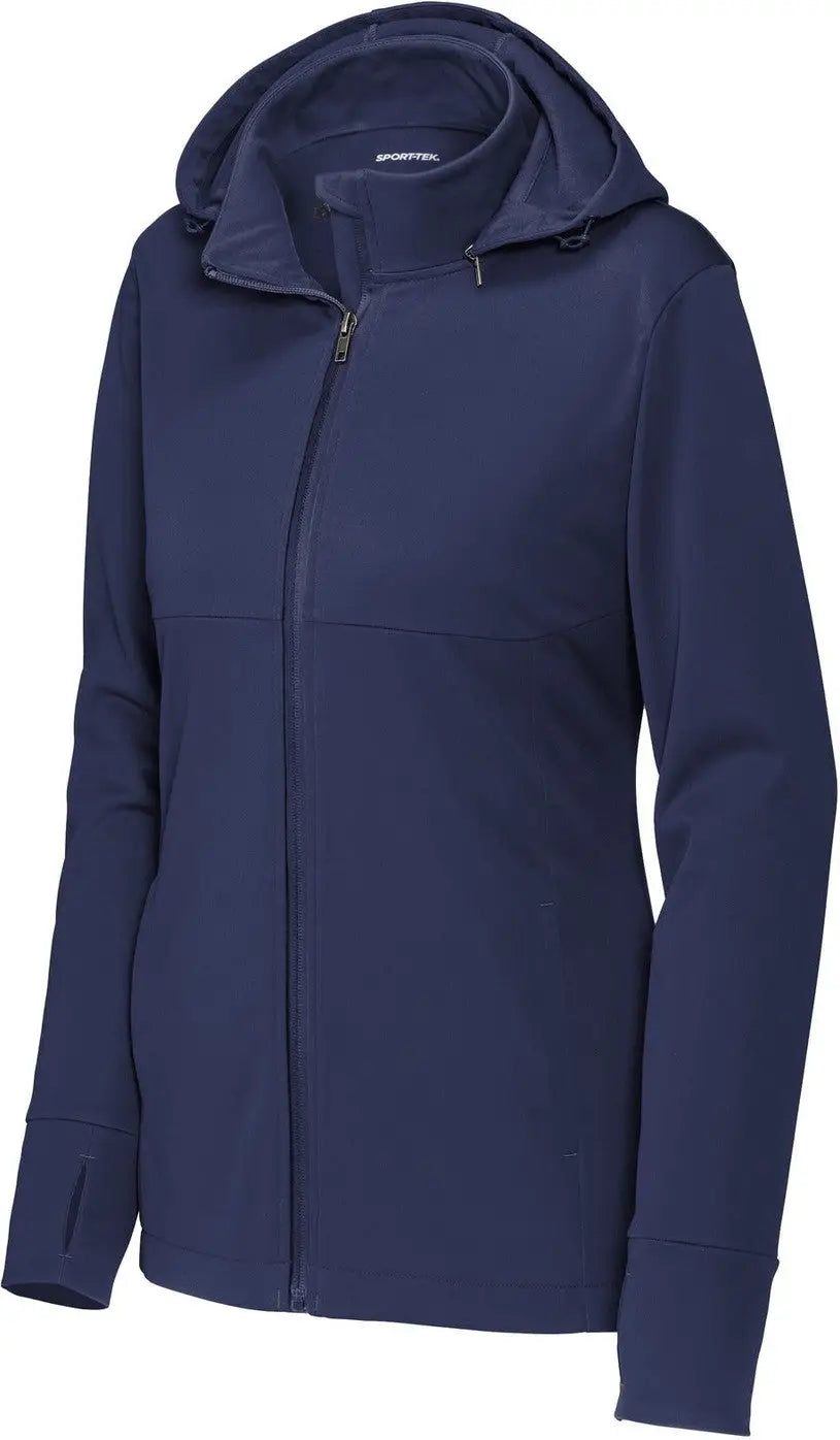 Sport-tek Lst980 Women’s Hooded Soft Shell Jacket - True Navy
