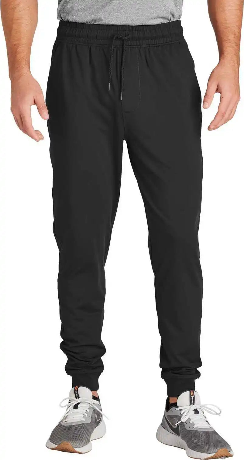 Sport Tek Pst858 Wick Stretch Jogger Black