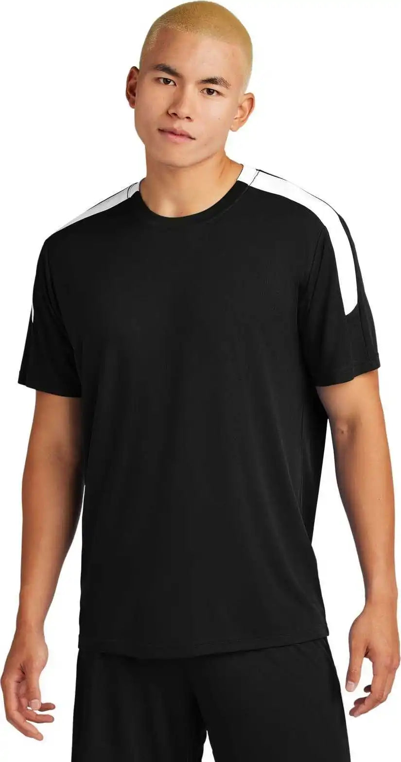 Sport Tek St100 Competitor United Crew Black/ White