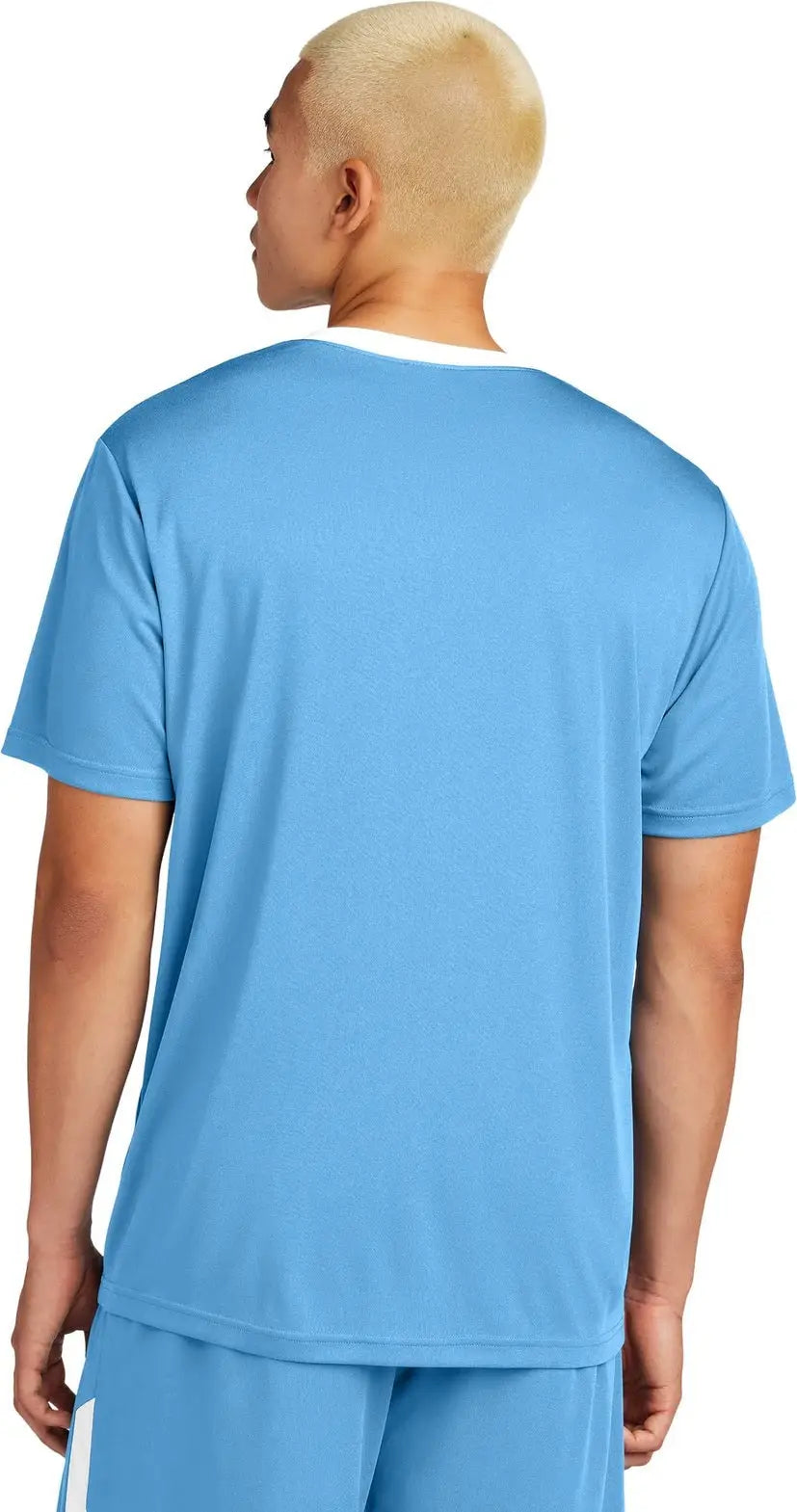 Sport-tek St100 Competitor United Crew - Carolina Blue White