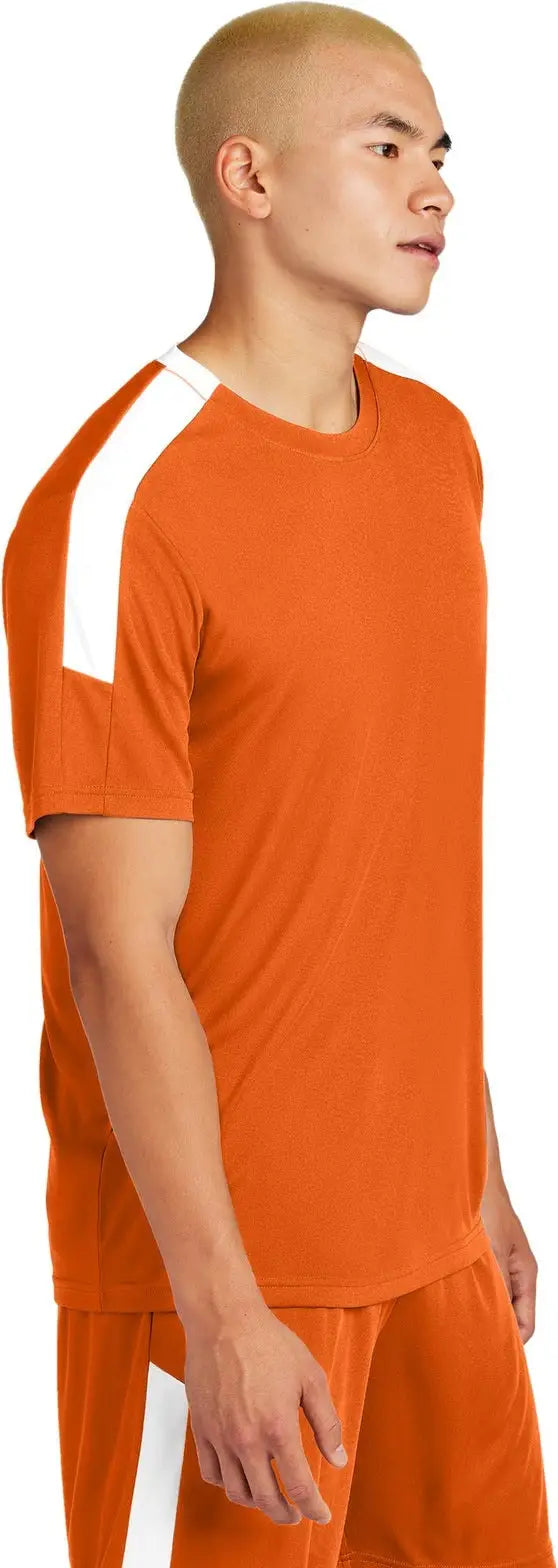Sport-tek St100 Competitor United Crew - Deep Orange White