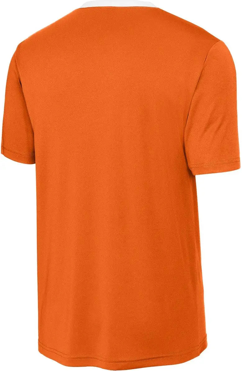 Sport-tek St100 Competitor United Crew - Deep Orange White - Orange/ / Adult Xs