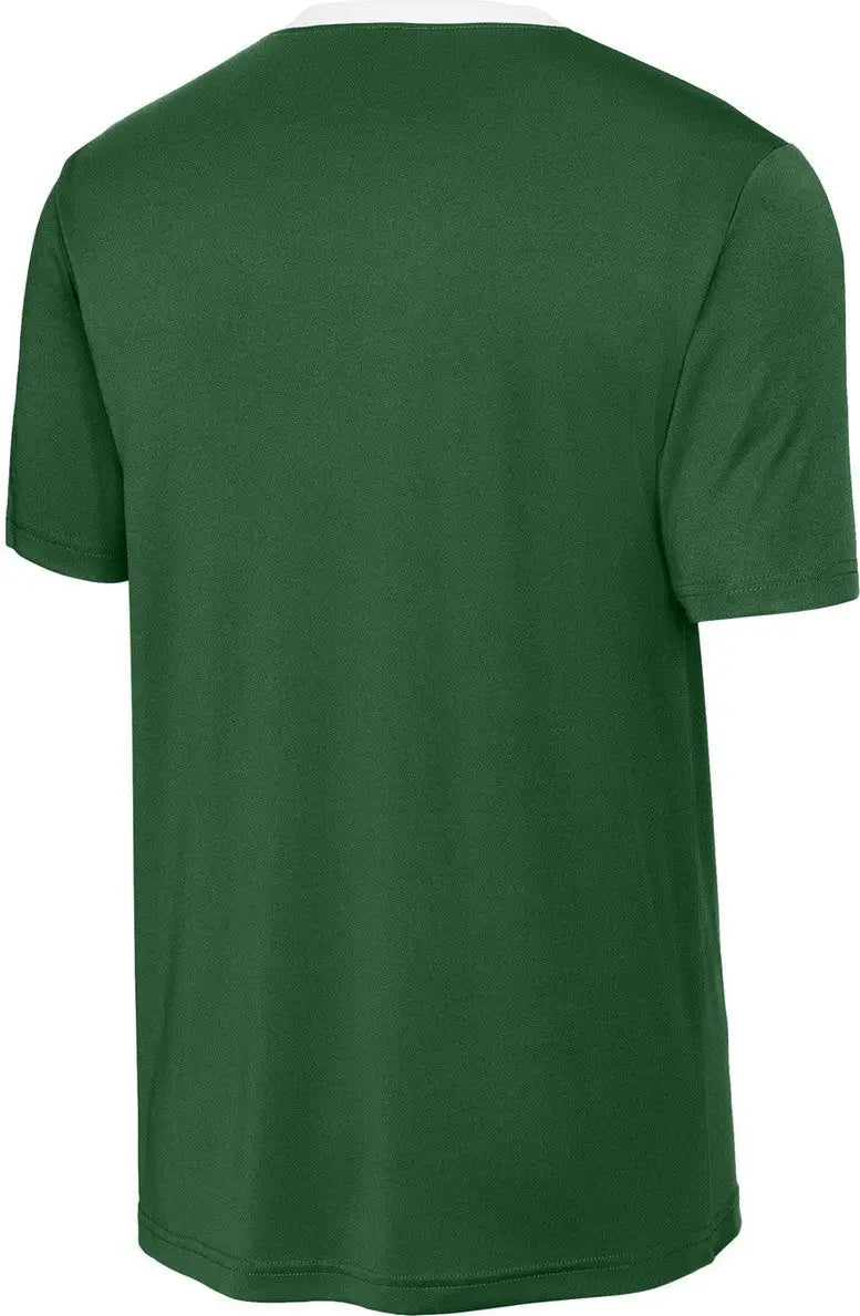Sport-tek St100 Competitor United Crew - Forest Green White