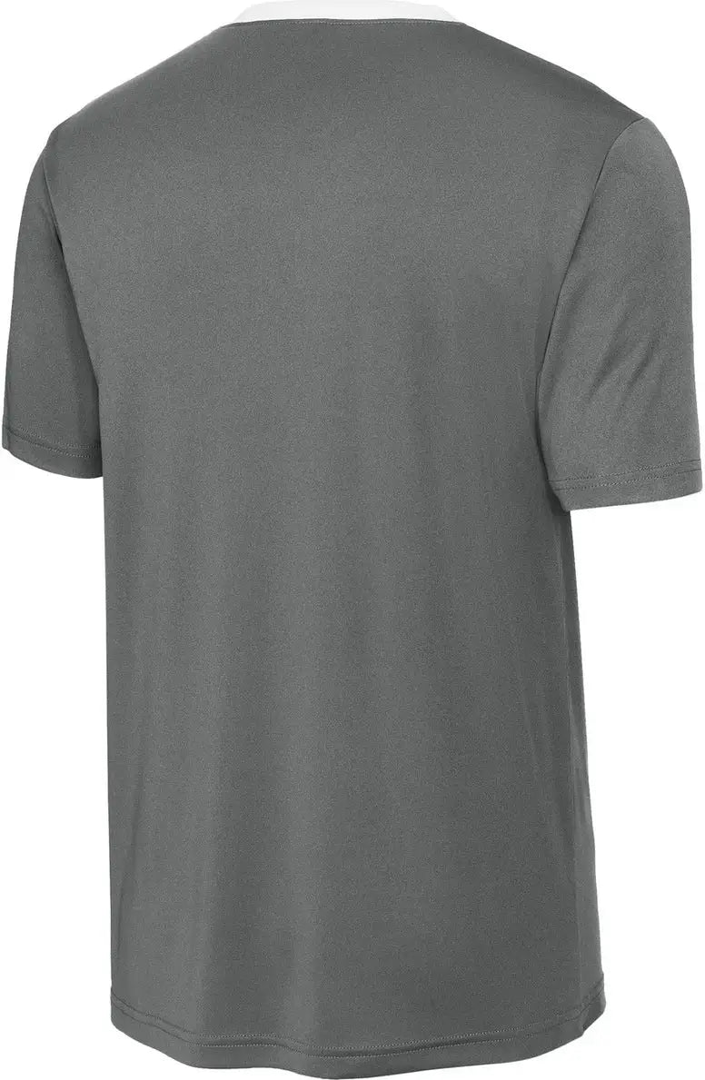 Sport-tek St100 Competitor United Crew - Iron Gray White - Gray/ / Adult Xs