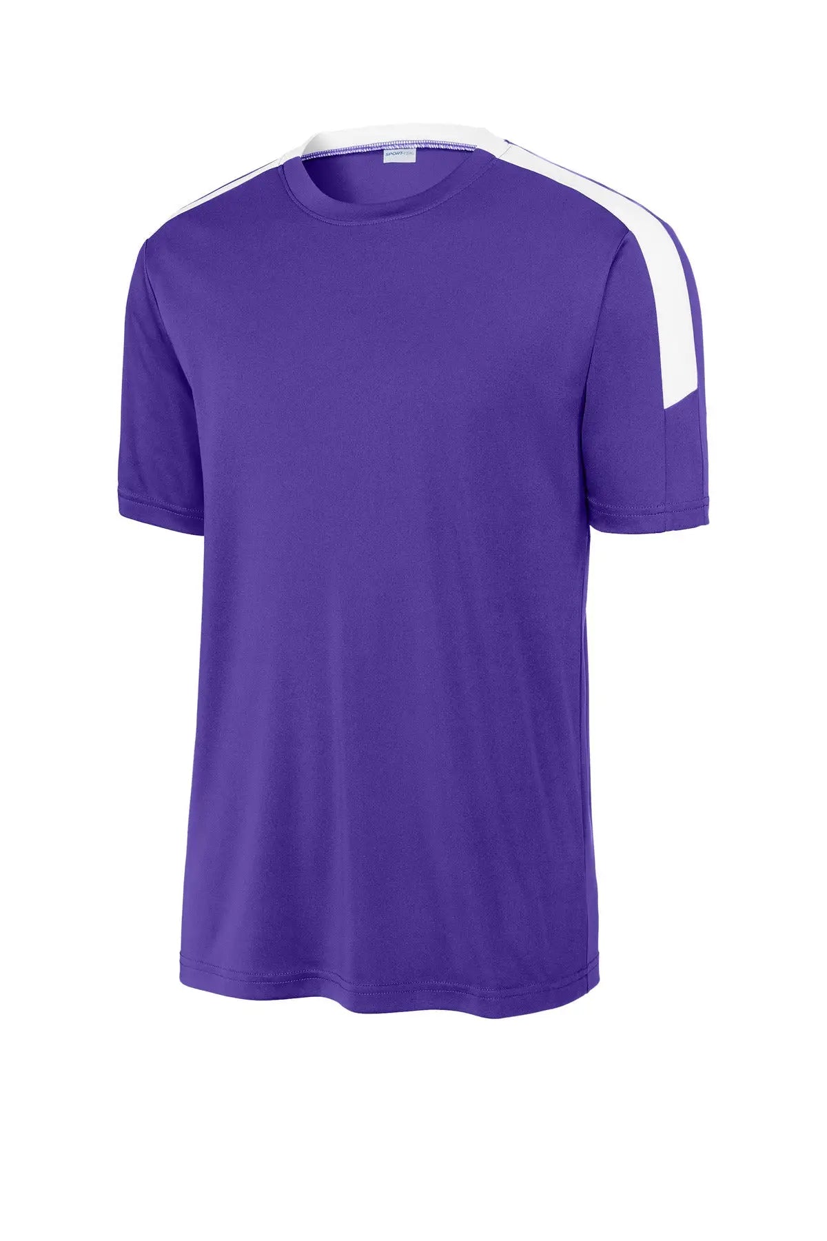 Sport-tek St100 Competitor United Crew - Purple White