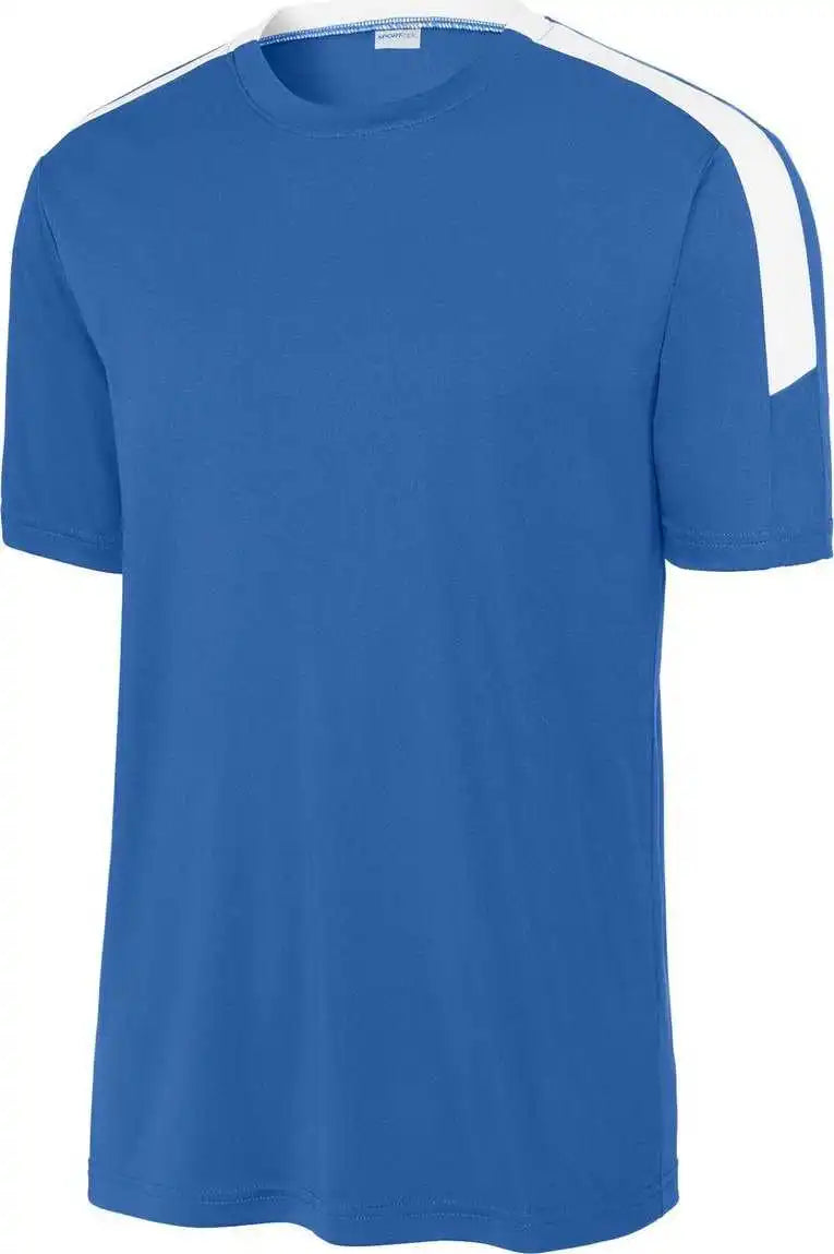 Sport-tek St100 Competitor United Crew - True Royal/ White