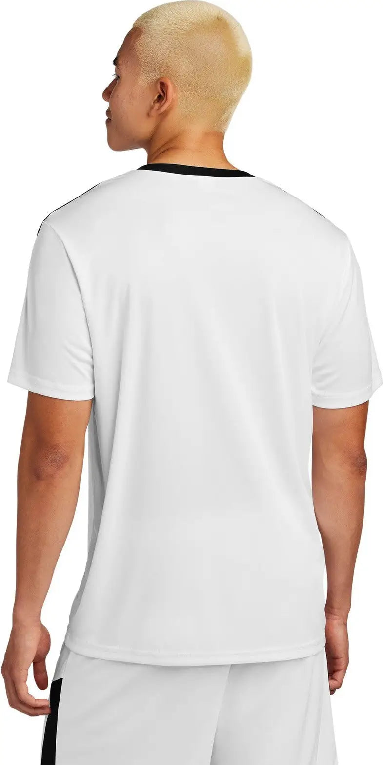 Sport-tek St100 Competitor United Crew - White Black