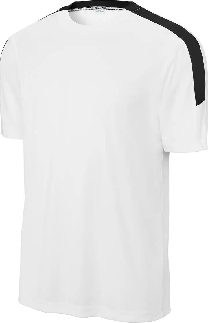Sport-tek St100 Competitor United Crew - White Black