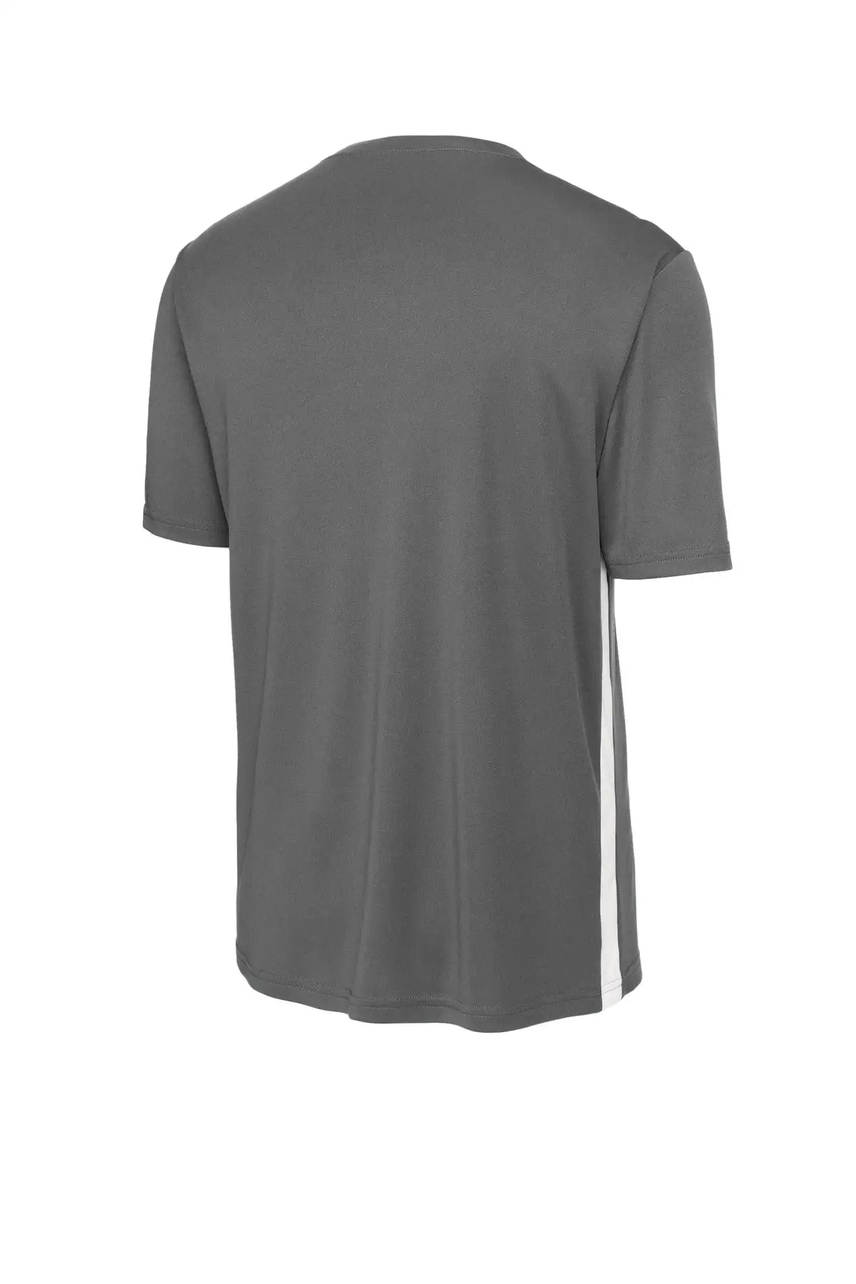 Sport-tek St101 Competitor United V-neck - Iron Gray White