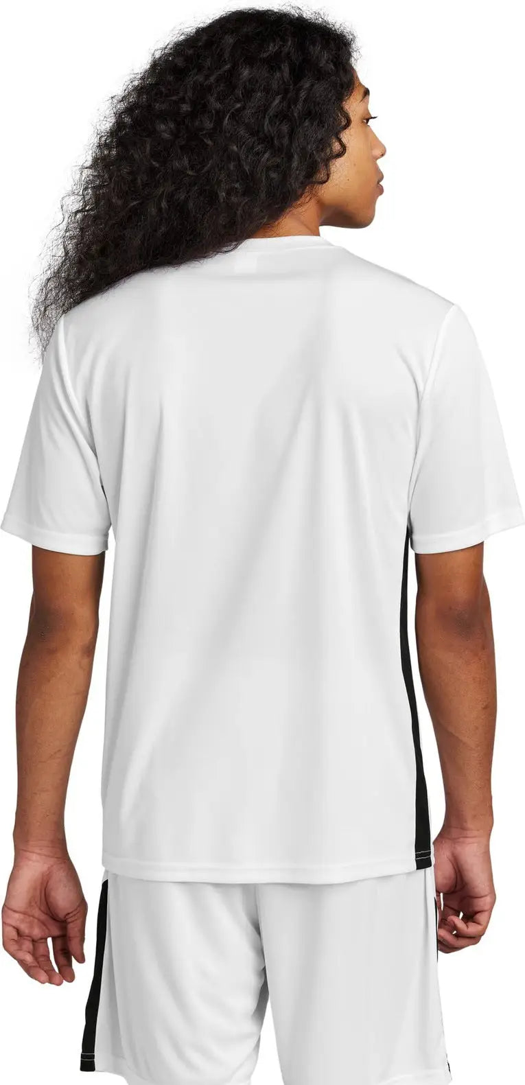 Sport-tek St101 Competitor United V-neck - White Black