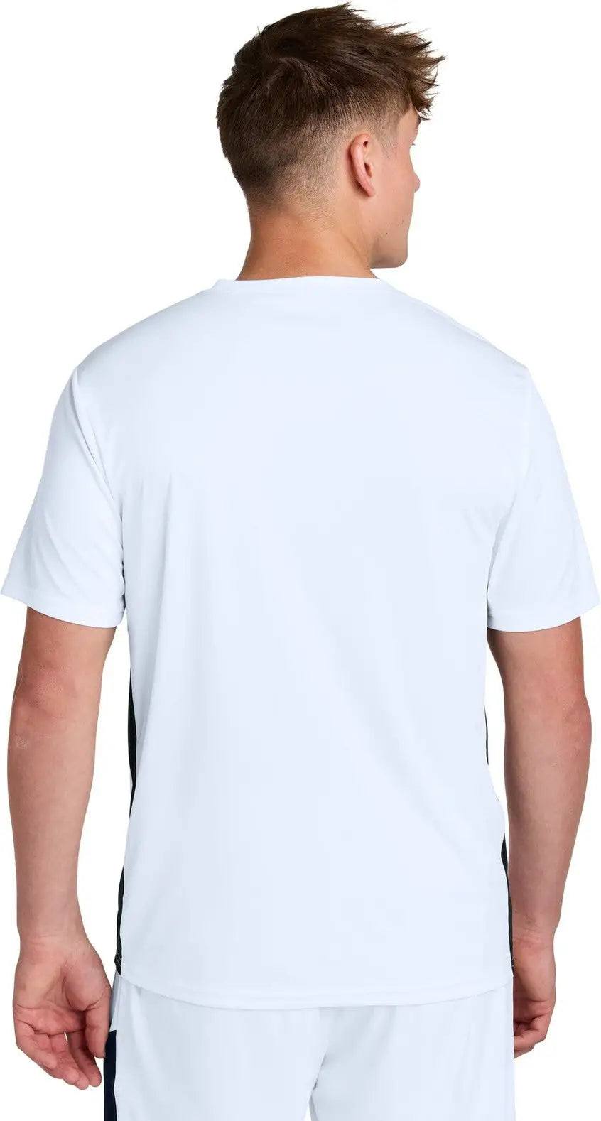 Sport-tek St101 Competitor United V-neck - White Black