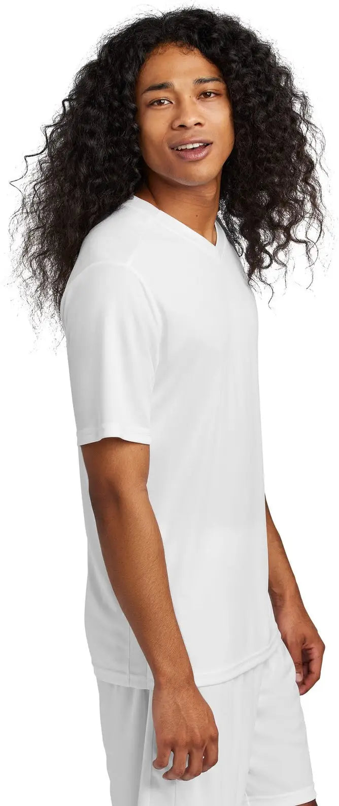 Sport-tek St101 Competitor United V-neck - White