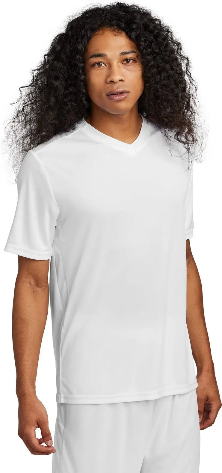 Sport-tek St101 Competitor United V-neck - White - White/ / Adult Xs