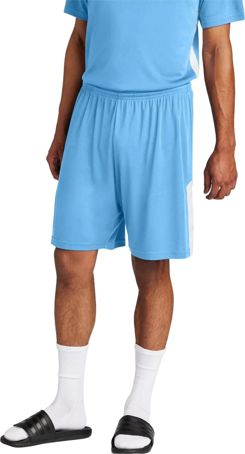 Sport-tek St103 Competitor United 7’’ Short - Carolina Blue White