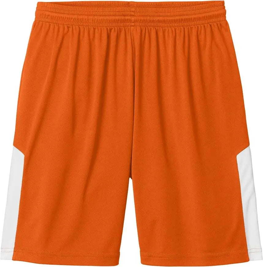 Sport-tek St103 Competitor United 7’’ Short - Deep Orange White
