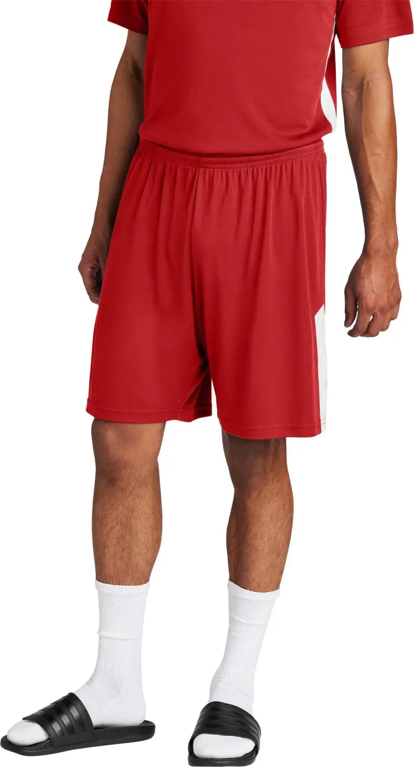 Sport-tek St103 Competitor United 7’’ Short - Deep Red White