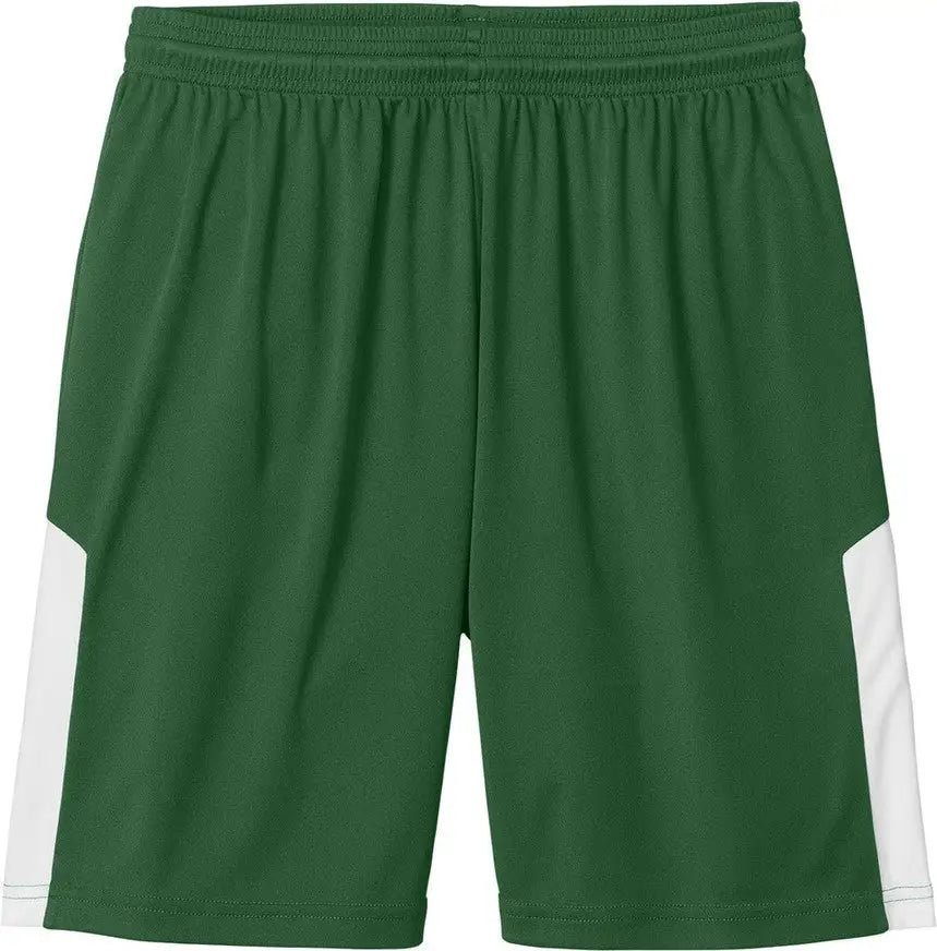 Sport-tek St103 Competitor United 7’’ Short - Forest Green White